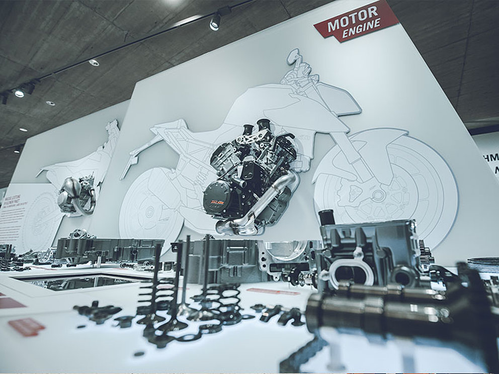 Bestandteile eines Motors von KTM