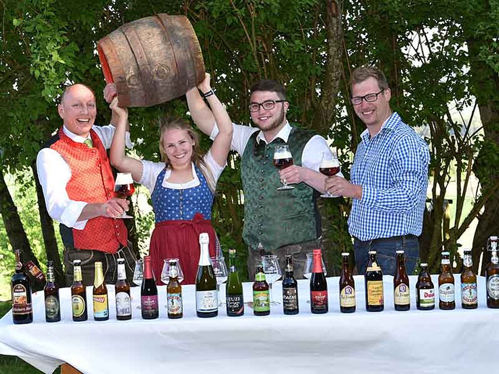 Bierverkostung mit dem Team vom Loryhof