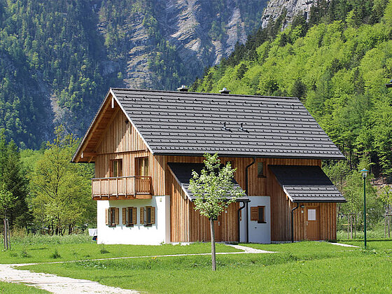 Außenansicht Chalet Hallsättersee