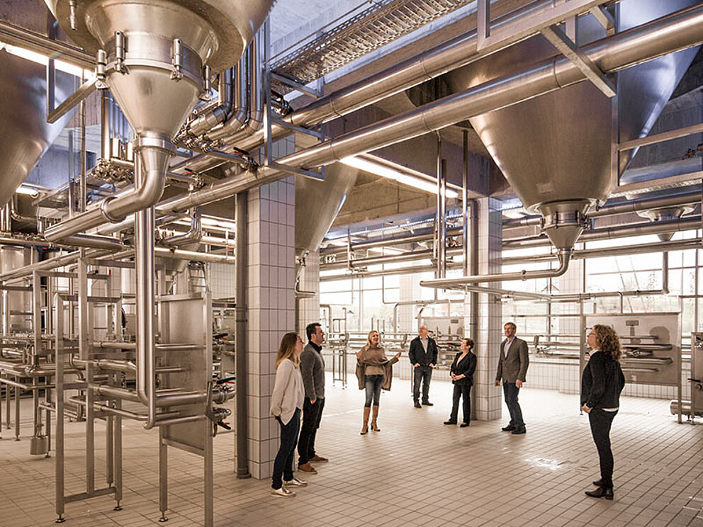 Gruppenführung im Sudhaus der Brauerei Schloss Eggenberg