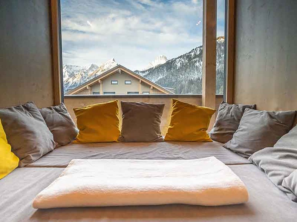 Kuschel Lounge im Dormio Aparthotel Hinterstoder
