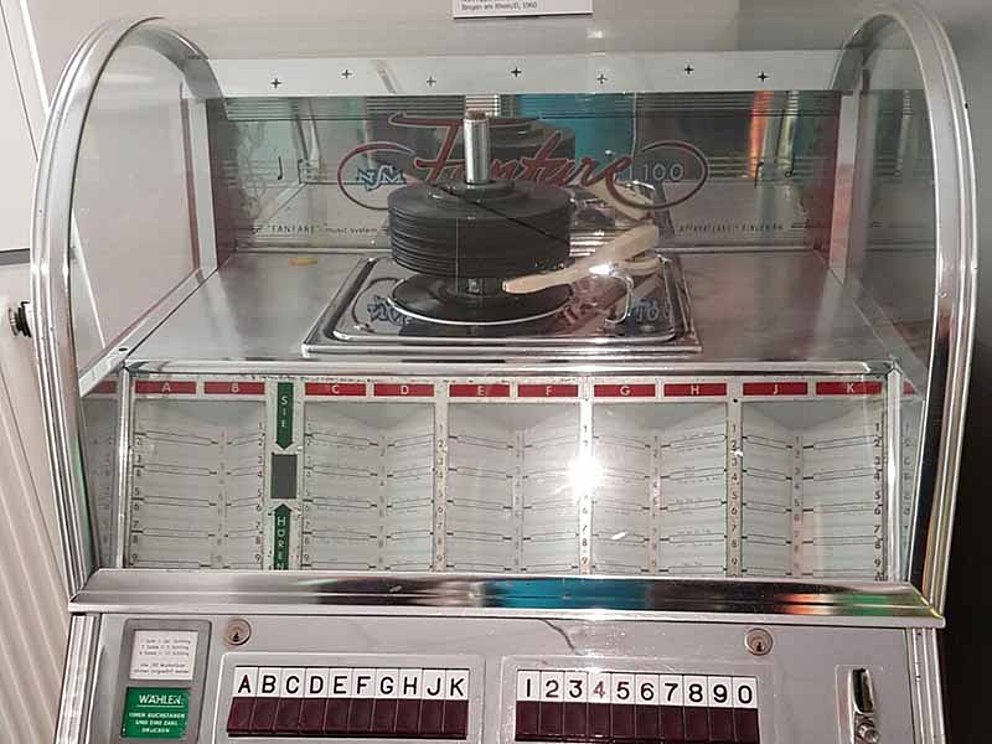 Alte Jukebox in der Klangfabrik in Haslach
