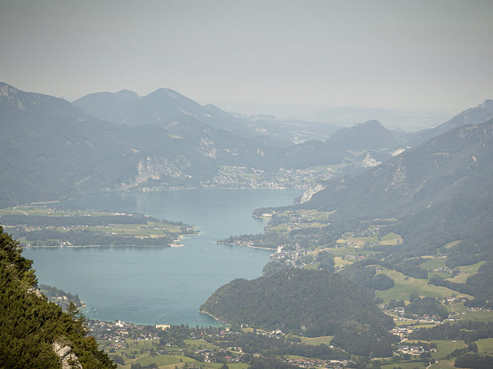Aussicht von der Katrin auf die umliegenden Salzkammergut-Seen
