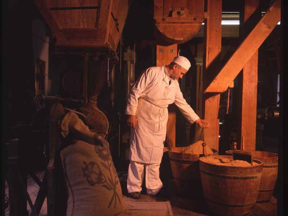 Müller in der Ölmühle in Haslach