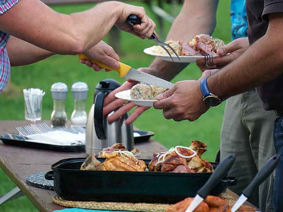 geschmackvolles Wikingerbuffet im Gasthaus in der Exlau