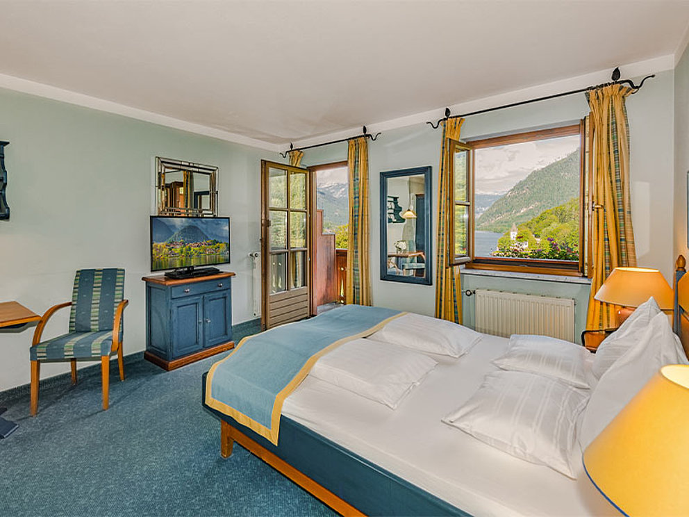 Zimmeransicht mit Doppelbett