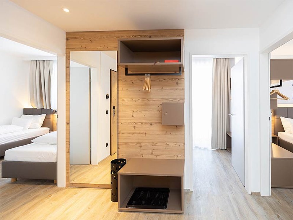 Innenansicht des Apartments Classic für 6-7 Personen im Dormio Aparthotel