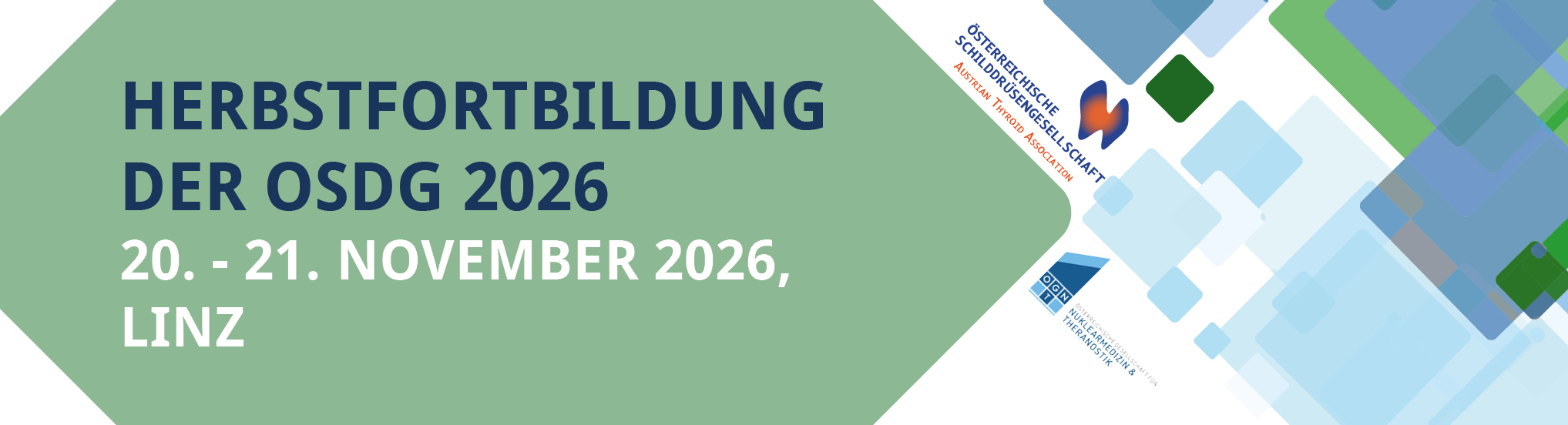 Vom 20.-21.11. findet die Herbstfortbildung der OSDG in Linz statt.